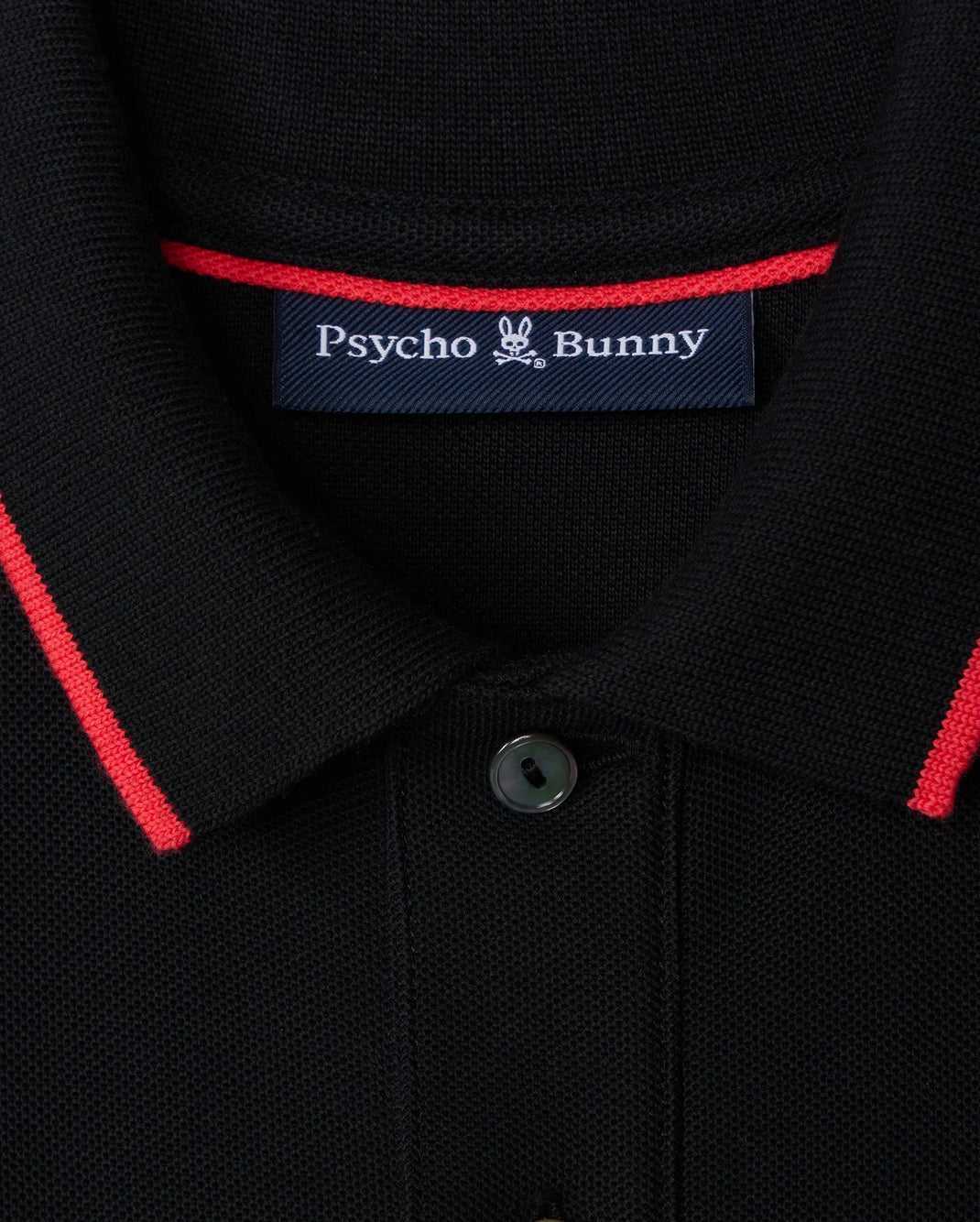 Polos Psycho Bunny Kayden Pique Polo Noir Enfant | KUP-31806729